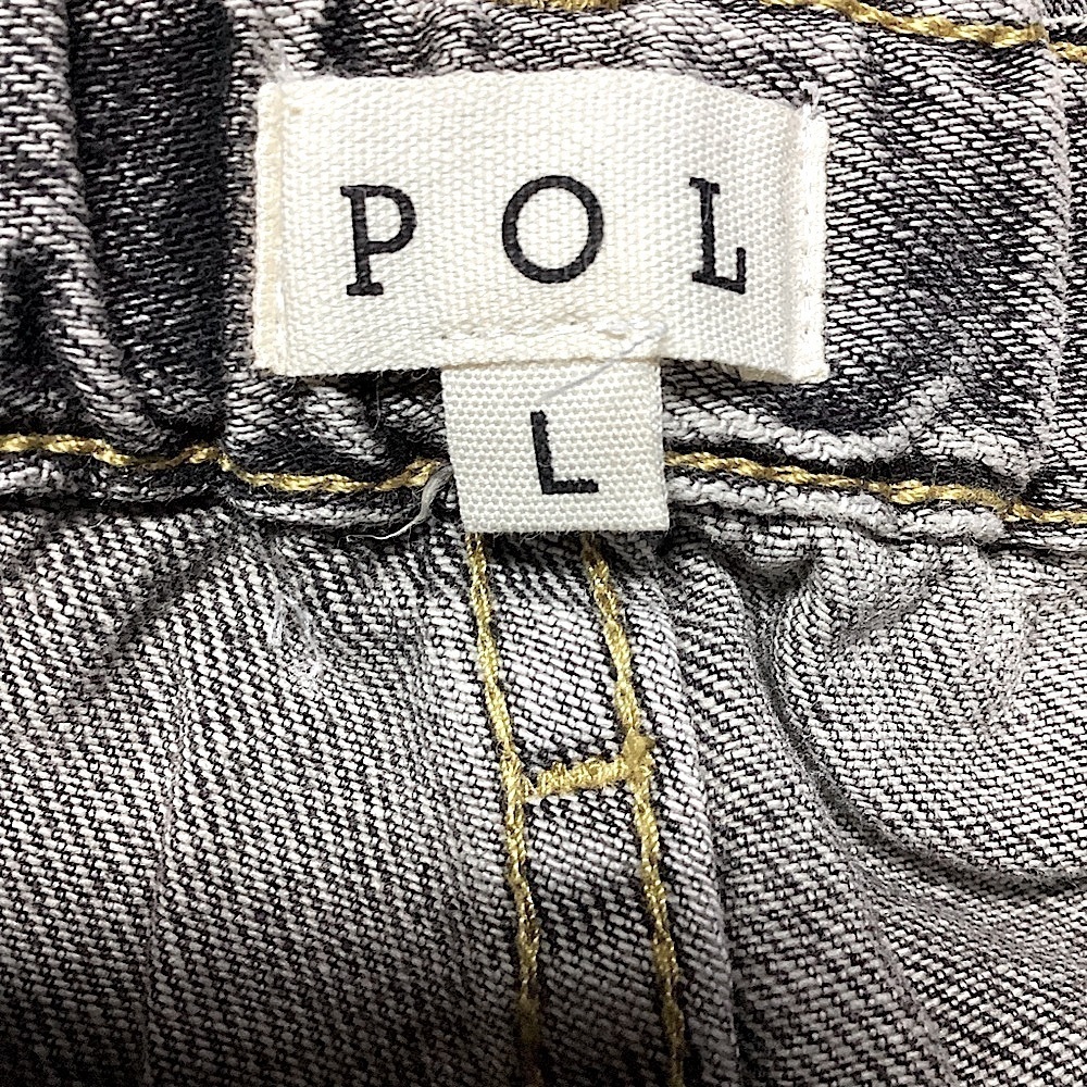 POL Washed Black Denim Boyfriend Jeans Relaxed Fit Straight Leg Size S,M,L New! - Picture 11 of 16